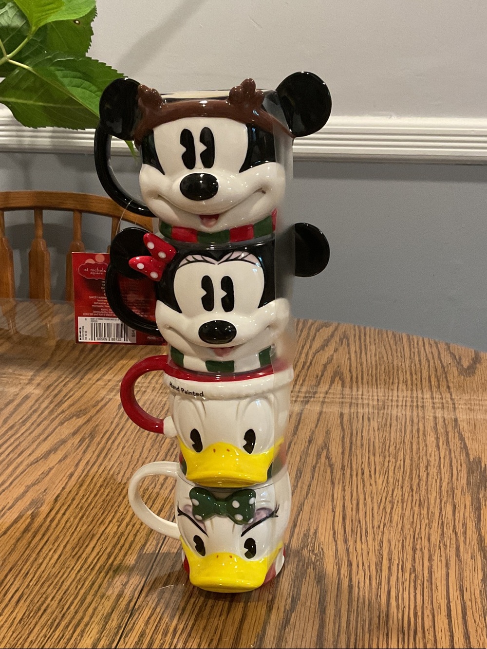 NWT ceramic Christmas Disney themed mugs
